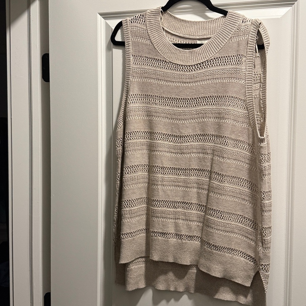 Joie Textured Knit Top in Cream